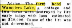 Farm Hotel - Feb 1929 Escanaba Daily Press (newer photo)